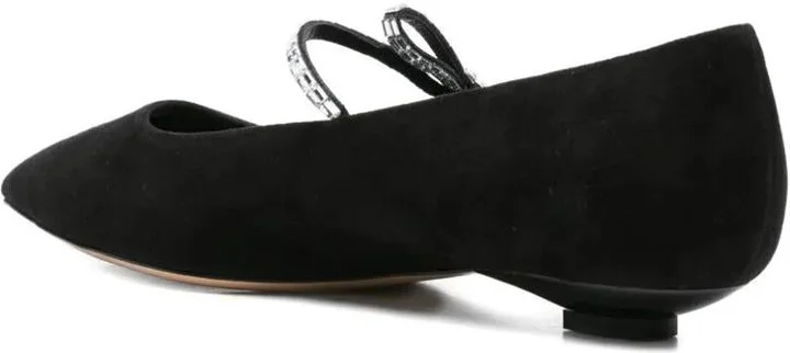 Casadei "Mini Blade" Melody Suede Starway Ballet Shoes T.020 - Image 3