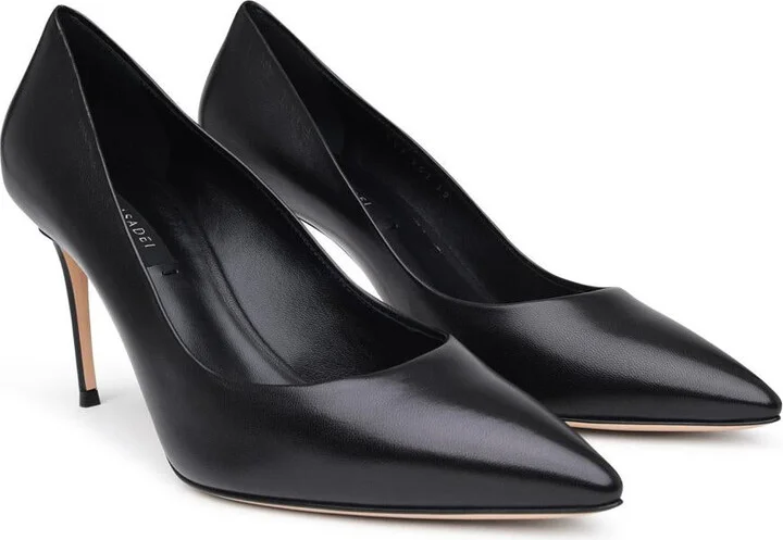 Casadei Minorca Pumps In Black Leather - Image 2