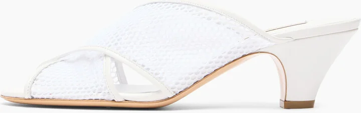 Casadei Muni Net Mules - Woman Mules White 40 - Image 3