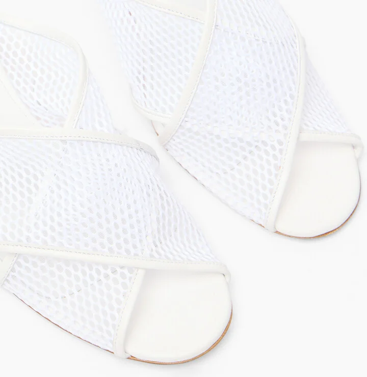 Casadei Muni Net Mules - Woman Mules White 40 - Image 5