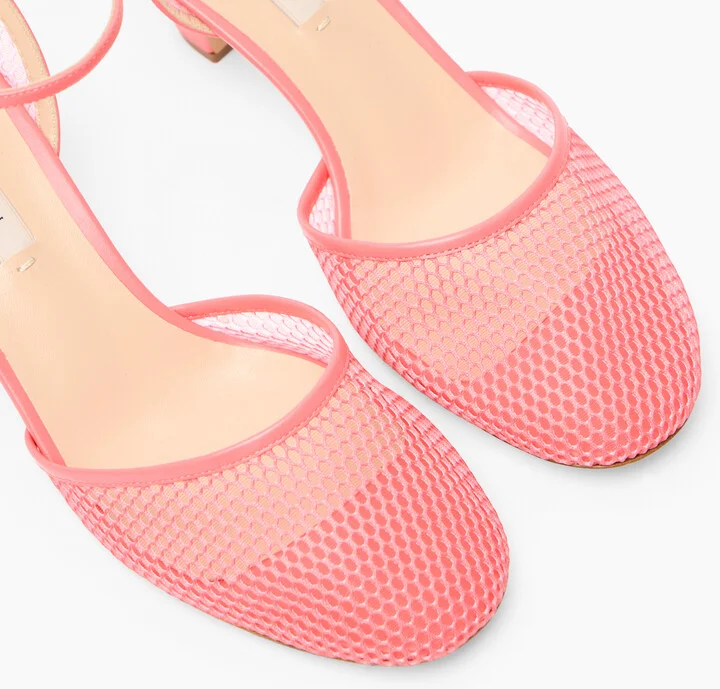Casadei Muni Net Pumps - Woman Pumps And Slingback Coral 36 - Image 5