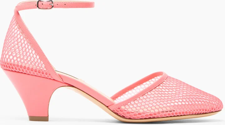 Casadei Muni Net Pumps - Woman Pumps And Slingback Coral 36