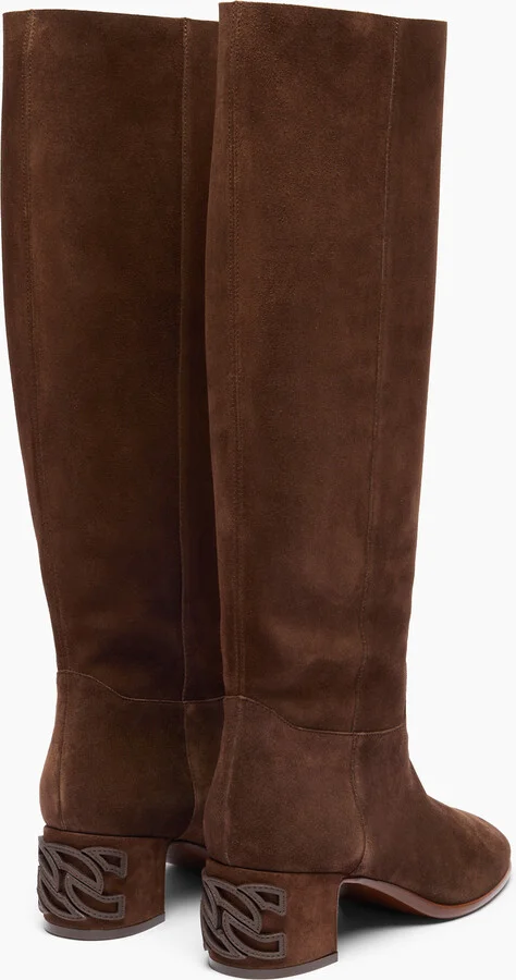 Casadei Muni Nomad To The Knee - Woman High Boots Cacao 40 - Image 4