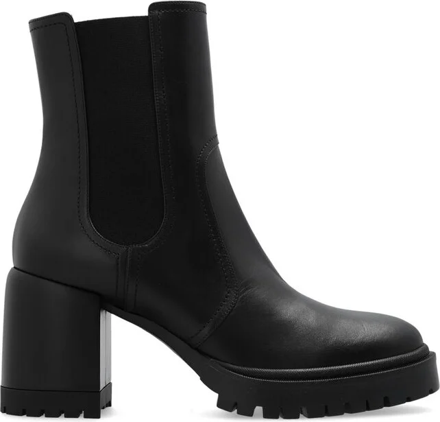 Casadei Nancy Block-Heel Round Toe Boots