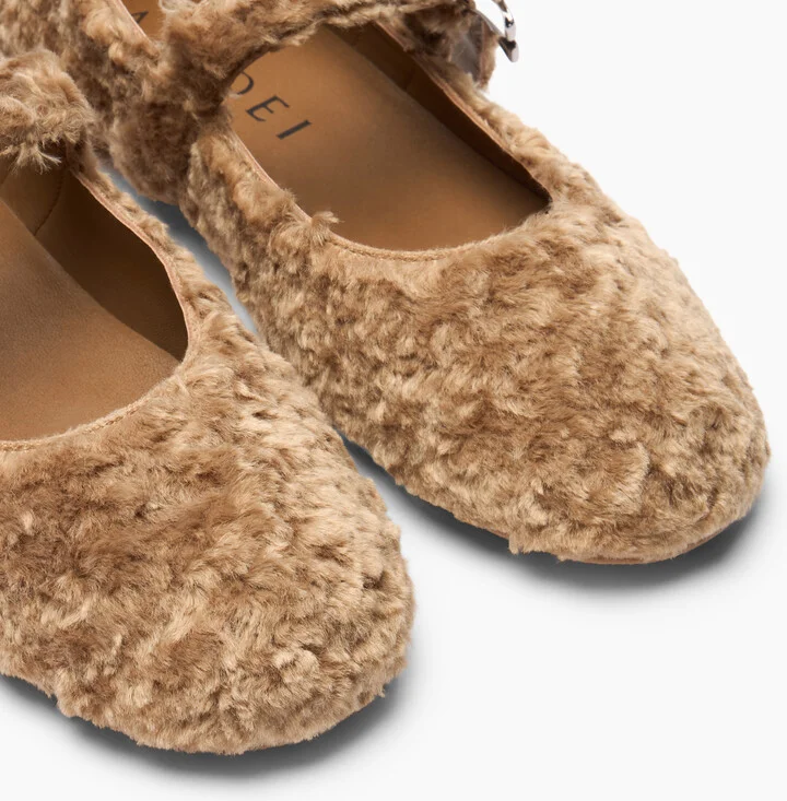 Casadei New Ballet Valsenales - Woman Flats And Loafers Caramello 39 - Image 5