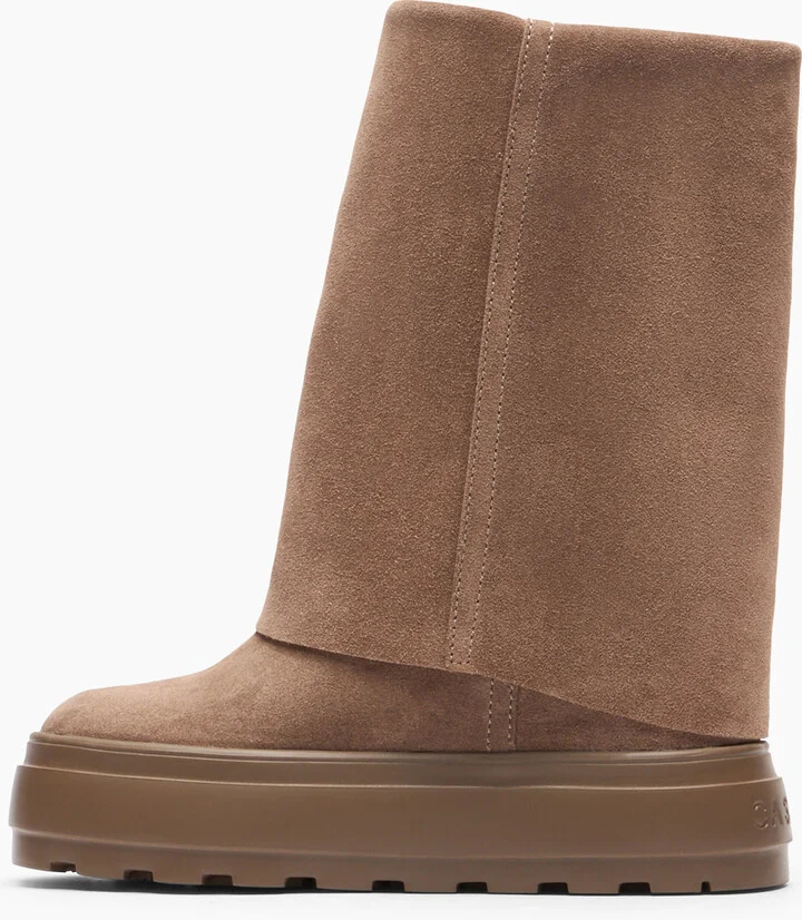 Casadei New Double Face Suede - Woman Ankle Boots Caribou 37.5 - Image 3