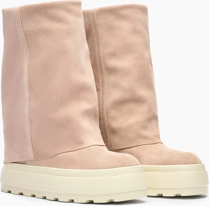 Casadei New Double Face Suede - Woman High Boots Sand 38 - Image 2