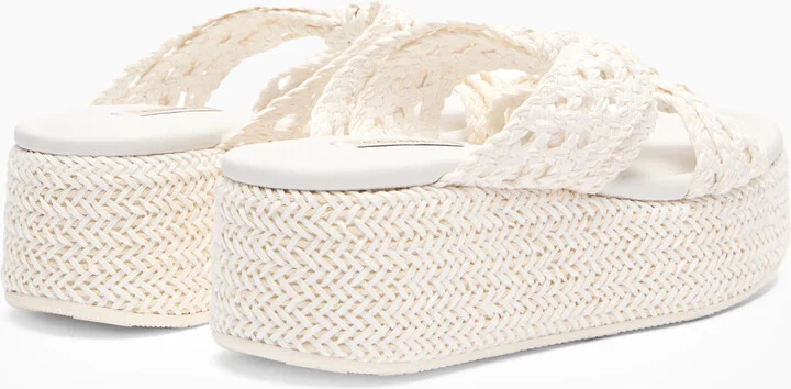 Casadei New Zeppa Damier - Woman Wedges And Slides White 37.5 - Image 4