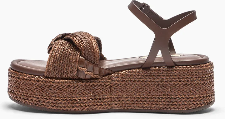 Casadei New Zeppa Odissea Hanoi Platform - Woman Wedges And Slides Rum 36 - Image 3