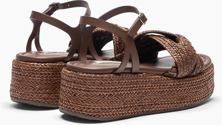 Casadei New Zeppa Odissea Hanoi Platform - Woman Wedges And Slides Rum 36 - Image 4