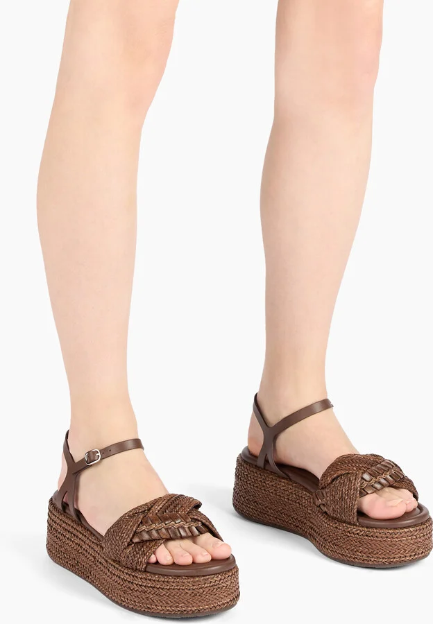 Casadei New Zeppa Odissea Hanoi Platform - Woman Wedges And Slides Rum 36 - Image 6
