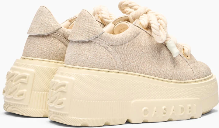 Casadei Nexus Bellagio Sneakers - Woman Sneakers Gold 40.5 - Image 4