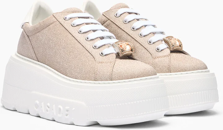 Casadei Nexus Cas25 Sneakers - Woman Sneakers Nude And White 41 - Image 2