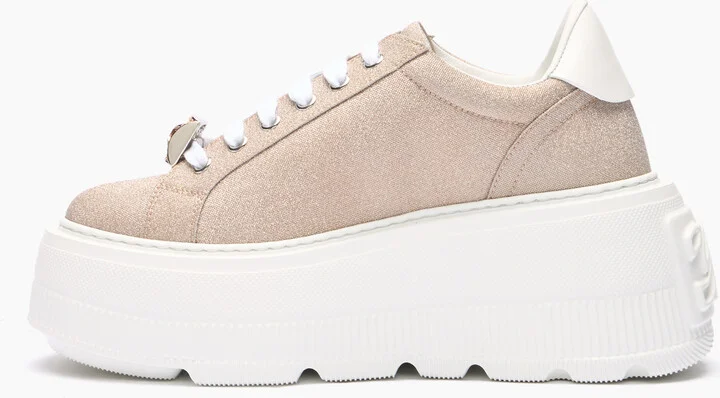Casadei Nexus Cas25 Sneakers - Woman Sneakers Nude And White 41 - Image 3