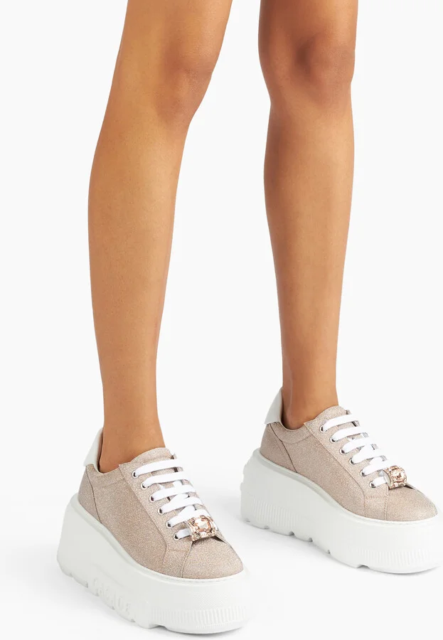 Casadei Nexus Cas25 Sneakers - Woman Sneakers Nude And White 41 - Image 6