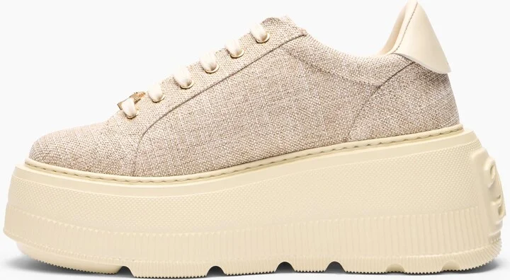 Casadei Nexus Jutalux Sneakers - Woman Sneakers Gold And Milk 40 - Image 3