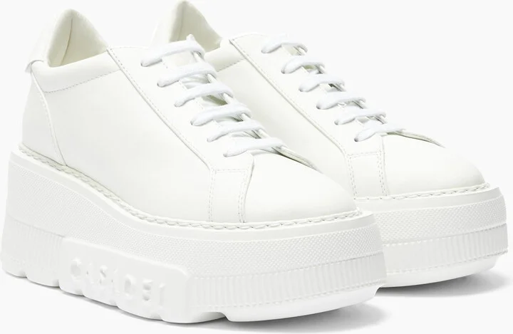 Casadei Nexus Leather Sneakers - Woman Sneakers White 40 - Image 2