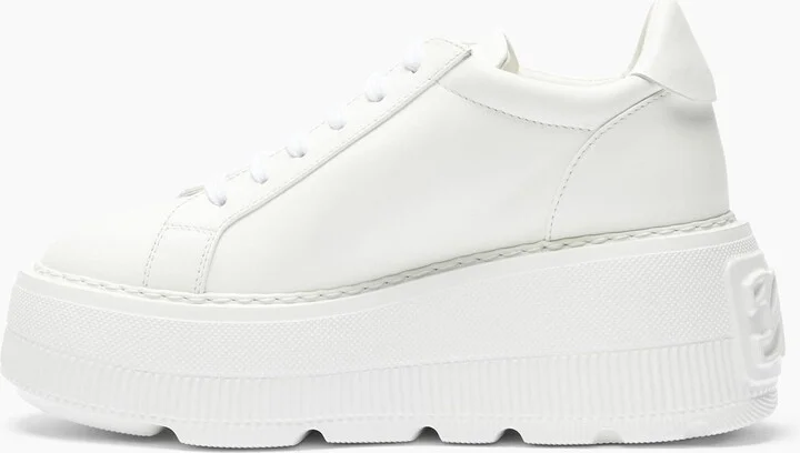 Casadei Nexus Leather Sneakers - Woman Sneakers White 40 - Image 3