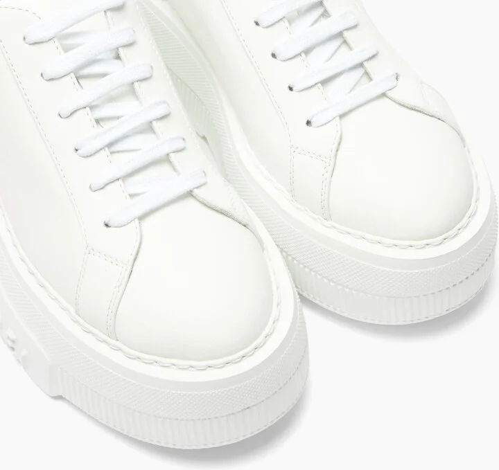 Casadei Nexus Leather Sneakers - Woman Sneakers White 40 - Image 5