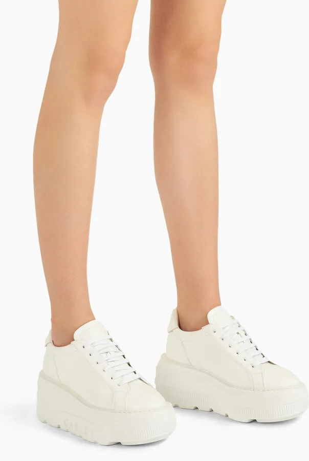 Casadei Nexus Leather Sneakers - Woman Sneakers White 40 - Image 6