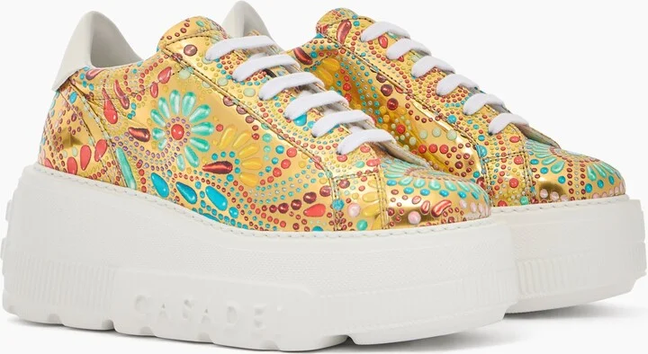 Casadei Nexus Nuggets Sneakers - Woman Sneakers Gold 41 - Image 2
