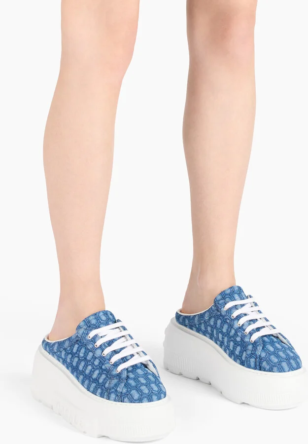 Casadei Nexus Sabot Denim - Woman Sneakers Denim 40 - Image 6