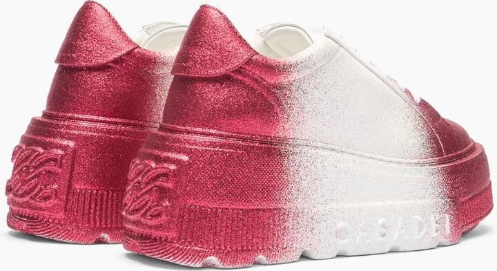 Casadei Nexus Salento Reflex Sneakers - Woman Sneakers White And Pink 39.5 - Image 4