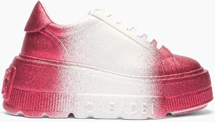 Casadei Nexus Salento Reflex Sneakers - Woman Sneakers White And Pink 39.5