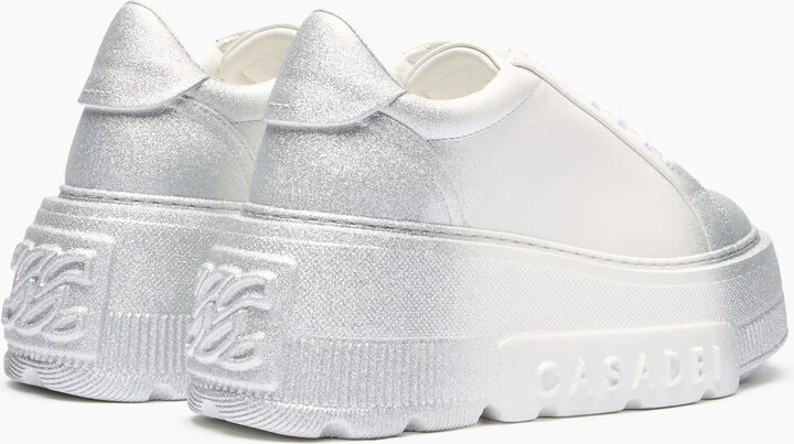 Casadei Nexus Salento Reflex Sneakers - Woman Sneakers White And Silver 41 - Image 4