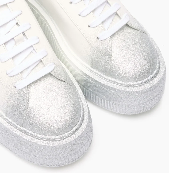 Casadei Nexus Salento Reflex Sneakers - Woman Sneakers White And Silver 41 - Image 5