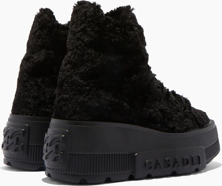 Casadei Nexus Senales Faux Fur - Woman Sneakers Black 36 - Image 4