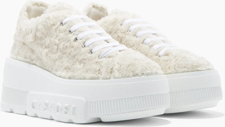 Casadei Nexus Senales Faux Fur - Woman Sneakers White 41 - Image 2
