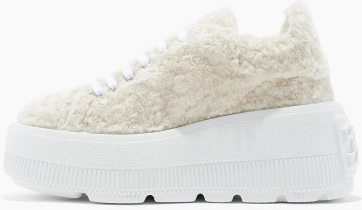Casadei Nexus Senales Faux Fur - Woman Sneakers White 41 - Image 3