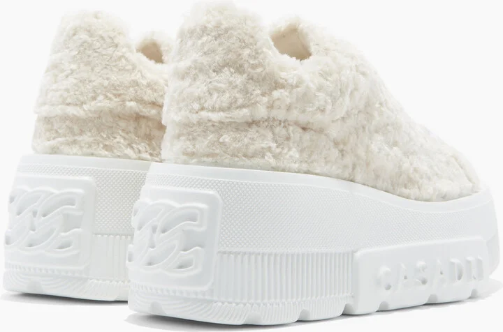 Casadei Nexus Senales Faux Fur - Woman Sneakers White 41 - Image 4