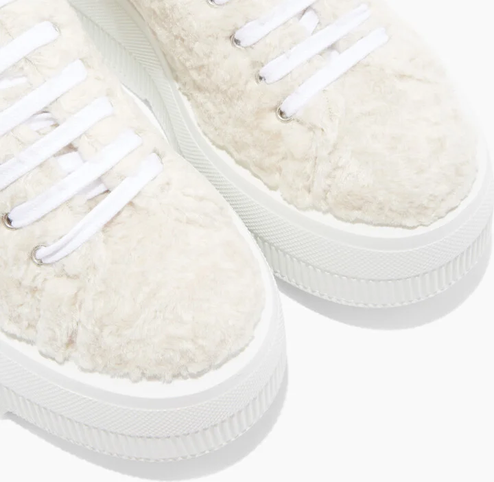 Casadei Nexus Senales Faux Fur - Woman Sneakers White 41 - Image 5