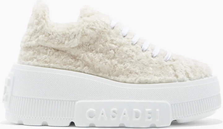 Casadei Nexus Senales Faux Fur - Woman Sneakers White 41
