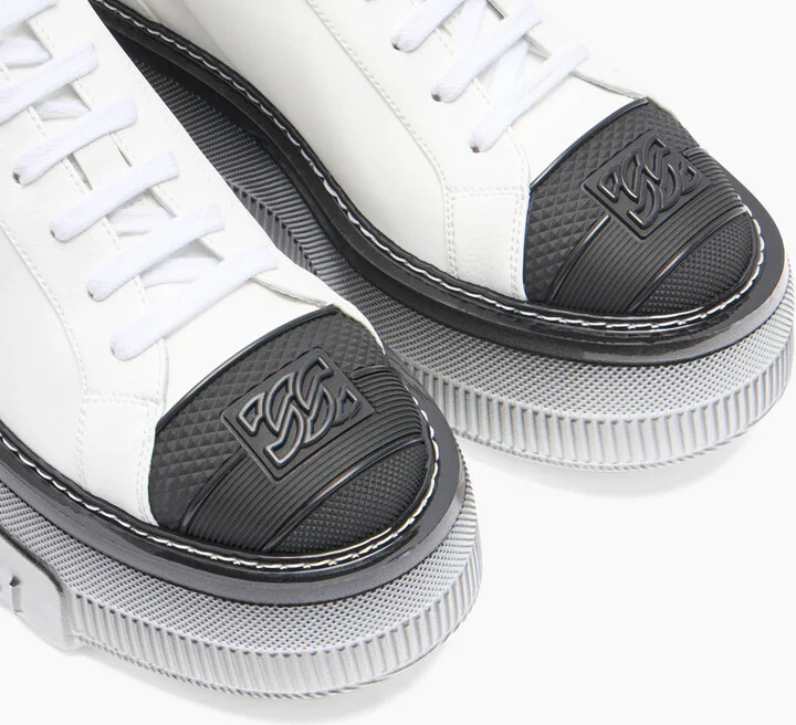 Casadei Nexus Toe Cap Sneakers - Woman Sneakers White And Black 40 - Image 5