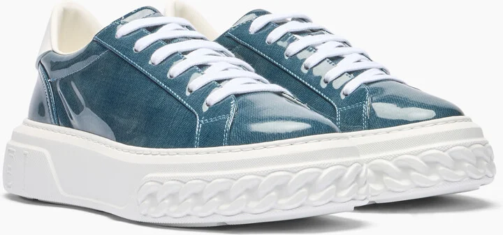 Casadei Off Road Denim Lac Sneakers - Woman Sneakers Denim 36 - Image 2