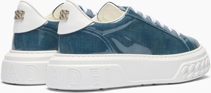 Casadei Off Road Denim Lac Sneakers - Woman Sneakers Denim 36 - Image 4