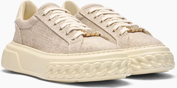 Casadei Off Road Jutalux Sneakers - Woman Sneakers Gold And Milk 41 - Image 2