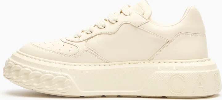 Casadei Off Road Leather Sneakers - Woman Icons Milk 35 - Image 3