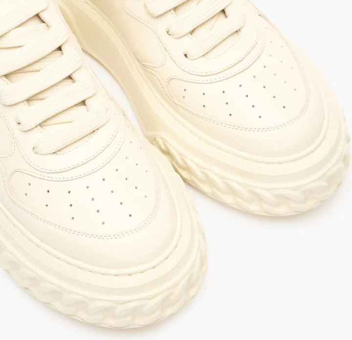 Casadei Off Road Leather Sneakers - Woman Icons Milk 35 - Image 5