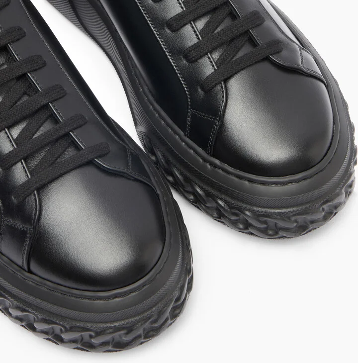 Casadei Off Road Leather Sneakers - Woman Sneakers Black 38.5 - Image 5