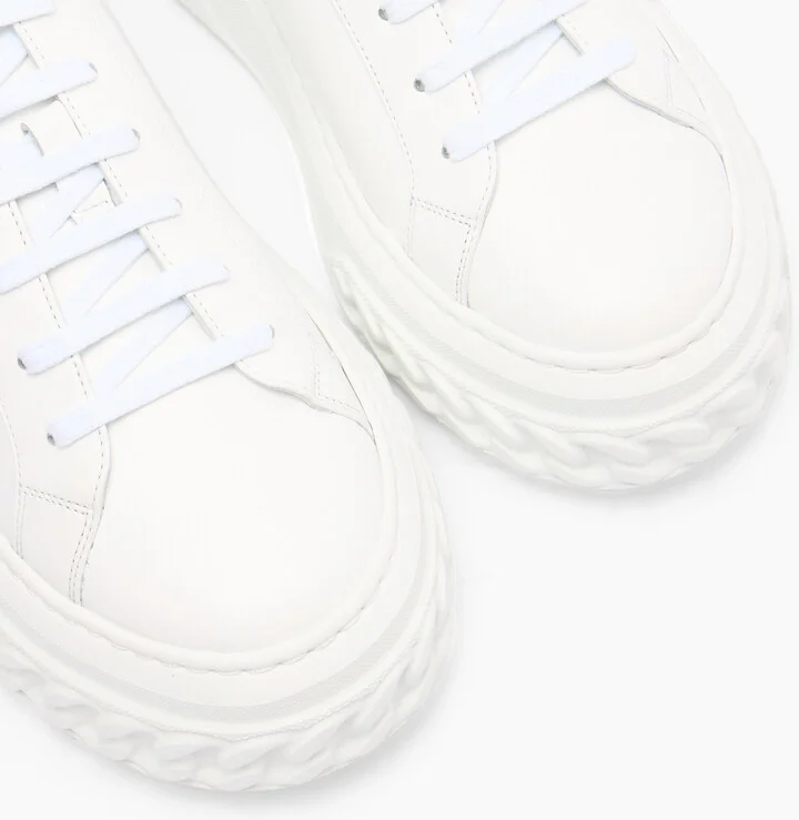 Casadei Off Road Leather Sneakers - Woman Sneakers White 35.5 - Image 5