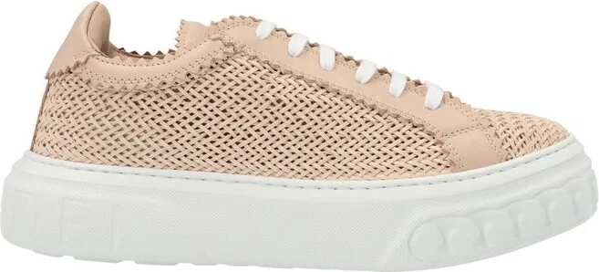 Casadei Off Road Woven Lace-Up Sneakers