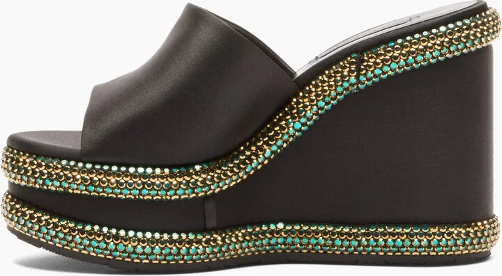 Casadei Olympo Wedges - Woman Wedges And Slides Black 36 - Image 3