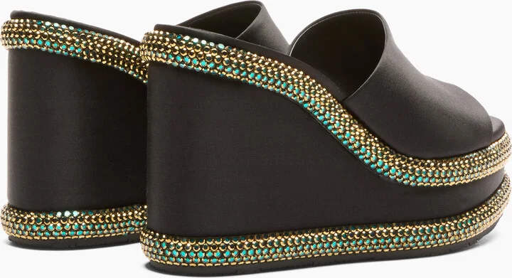 Casadei Olympo Wedges - Woman Wedges And Slides Black 36 - Image 4
