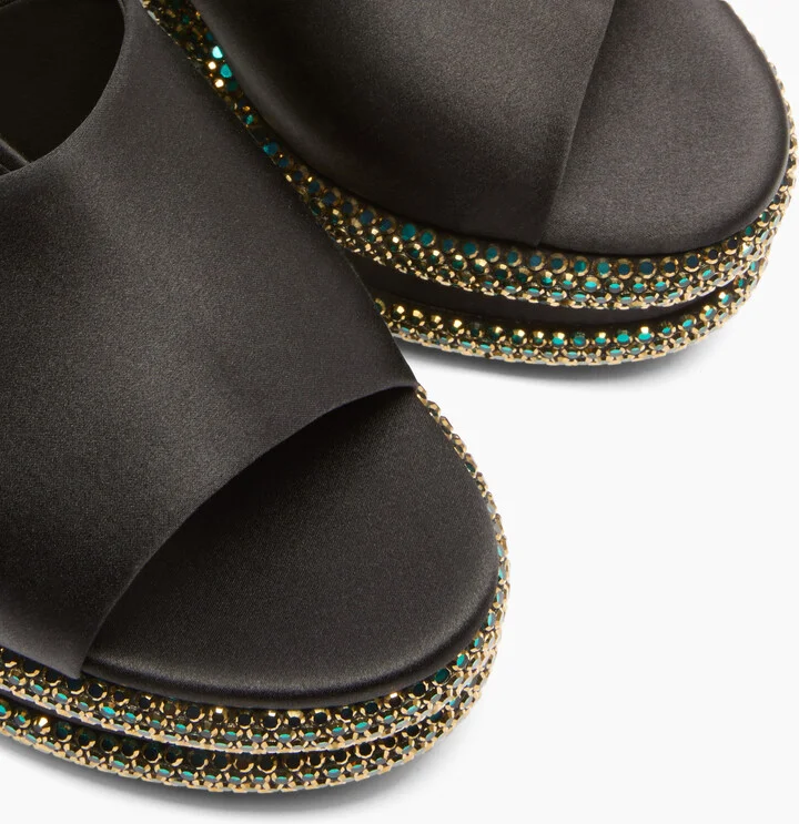 Casadei Olympo Wedges - Woman Wedges And Slides Black 36 - Image 5