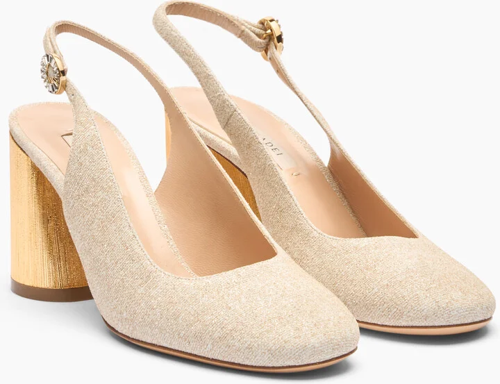 Casadei Opera Cleo Bellagio Slingbacks - Woman Pumps And Slingback Gold 37 - Image 2