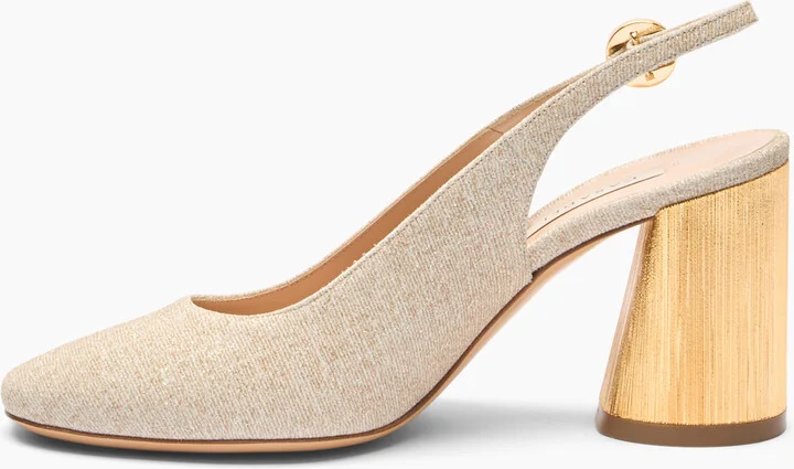 Casadei Opera Cleo Bellagio Slingbacks - Woman Pumps And Slingback Gold 37 - Image 3
